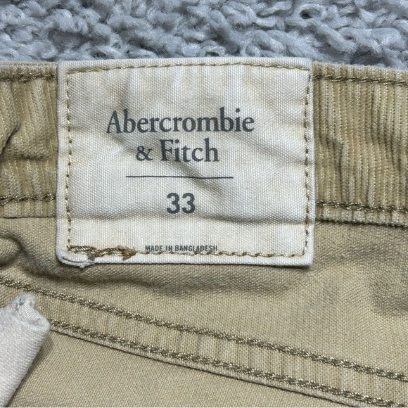 Abercrombie and Fitch Shorts Mens 33 Cut Offs Corduroy Raw Hem Frayed Stretch - Picture 3 of 5